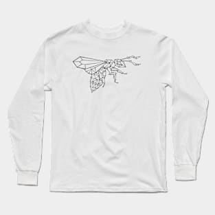 Polygonal flying bee Long Sleeve T-Shirt